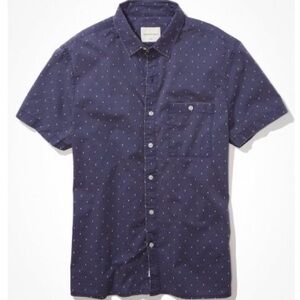 American Eagle Outfitters Dark Blue Casual Shirt